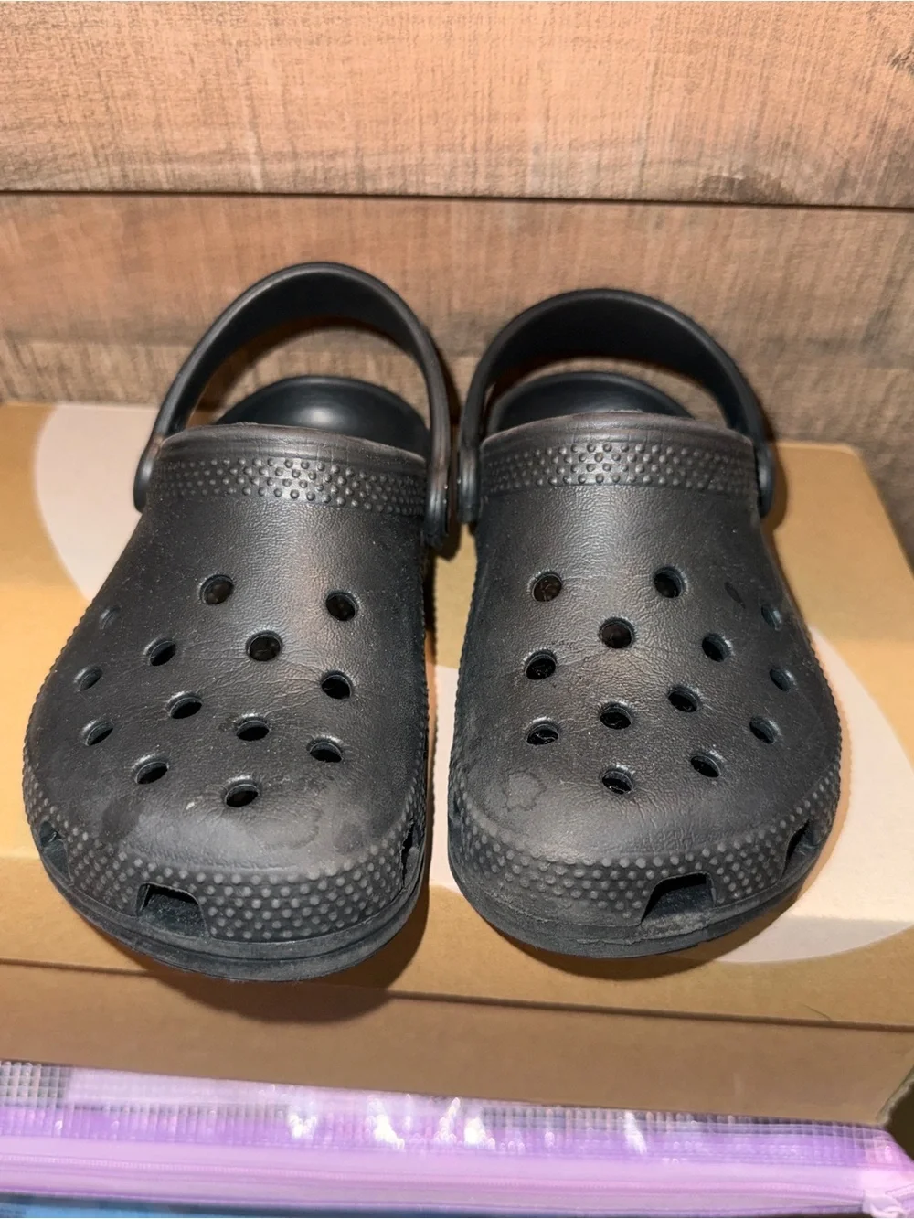 CROCS Kids Classic Black Clogs